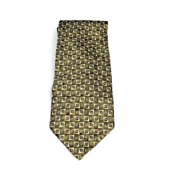 Silk Neck Tie 59" Long x 4" Wide, Green Corporate Collection by Joseph A. Bank - Picture 1 of 6